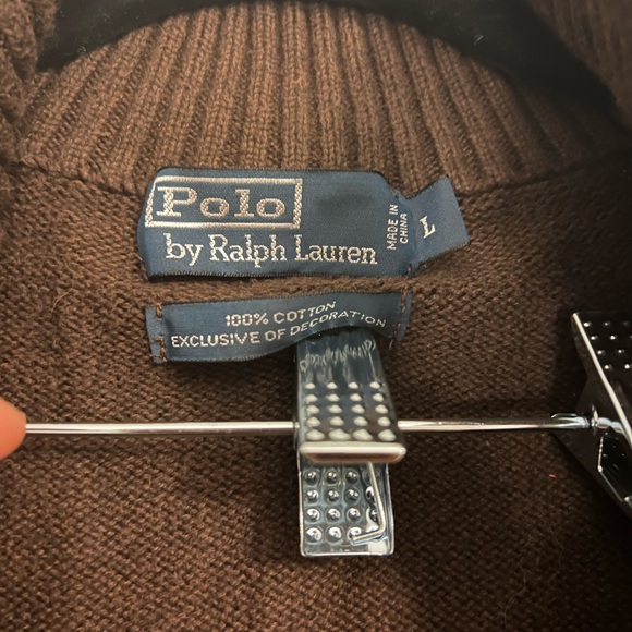 Polo Ralph Lauren dark brown sweater - Picture 3 of 4